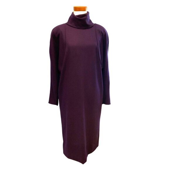 Ungaro vintage couture dress long sleeves high neck size 10 40ch 40H 42L - Picture 4 of 11